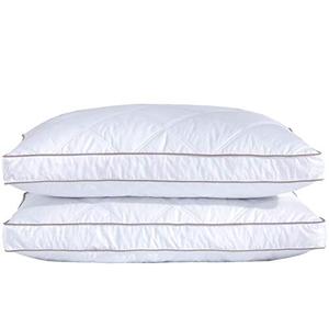 lot 5663 image: Goose Feathers and Down Pillow for Sleeping Gusseted Bed Hotel Collection Pillows, King, Set of 2