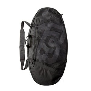 lot 5669 image: DB Skimboards Wanderer Deluxe Skimboard Travel Bag Black, Skimboard Carrying Bag for up to Five Boards, with Back Pack Straps, Shoulder Strap & Handles