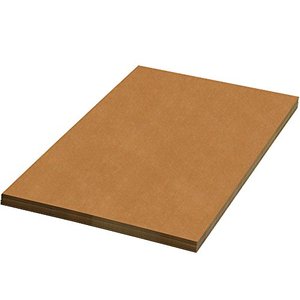 lot 5670 image: BOX USA Corrugated Cardboard Sheets, 20 x 16, Kraft (Pack of 50), (BSP2016)