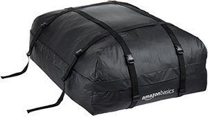 lot 5675 image: Amazon Basics Rooftop Cargo Carrier Bag, Black, 15 Cubic Feet