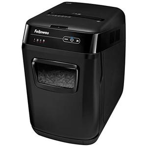 lot 5724 image: Fellowes AutoMax 150C 150-Sheet Cross-Cut Auto Feed Shredder with Jam Protection for Hands-Free Shredding (4680001), Black