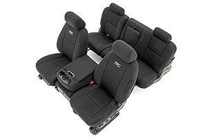 lot 5563 image: Rough Country Neoprene Seat Covers for 07-13 ChevyGMC 15002500 HD - 91033