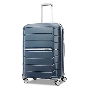 lot 5564 image: Samsonite Freeform Hardside Expandable with Double Spinner Wheels, Navy, Checked-Medium 24-Inch