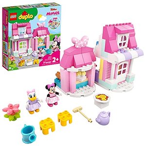lot 5566 image: LEGO DUPLO Disney Minnies House and Caf 10942 Dollhouse Building Toy for Kids, Boys and Girls, with Minnie Mouse and Daisy Duck (91 Pieces)