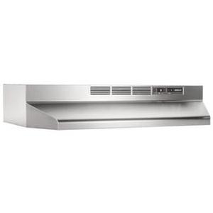 lot 5569 image: Broan 24-Inch Ductless Under-Cabinet Range Hood, Stainless Steel