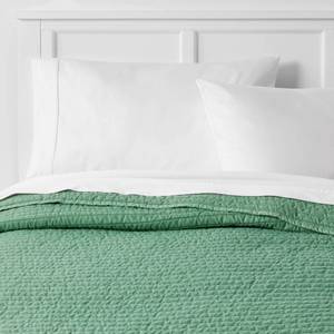 lot 5790 image: TwinTwin Extra Long Garment Washed Microfiber Quilt Light Green - Room Essentials