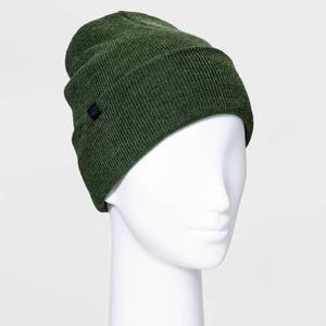 lot 5816 image: 3-Womens Merino Wool Blend Beanie - All in Motion Olive, Green
