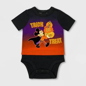 lot 5835 image: Baby Boys Disney Mickey Mouse Bodysuit - Black 6-9M - Disney Store