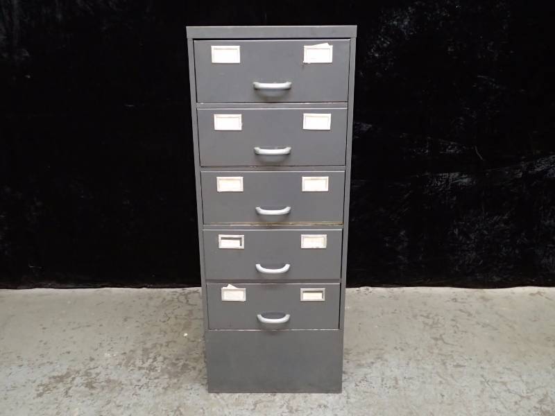 lot 1026 image: 6 Drawer Steel Filing Cabinet