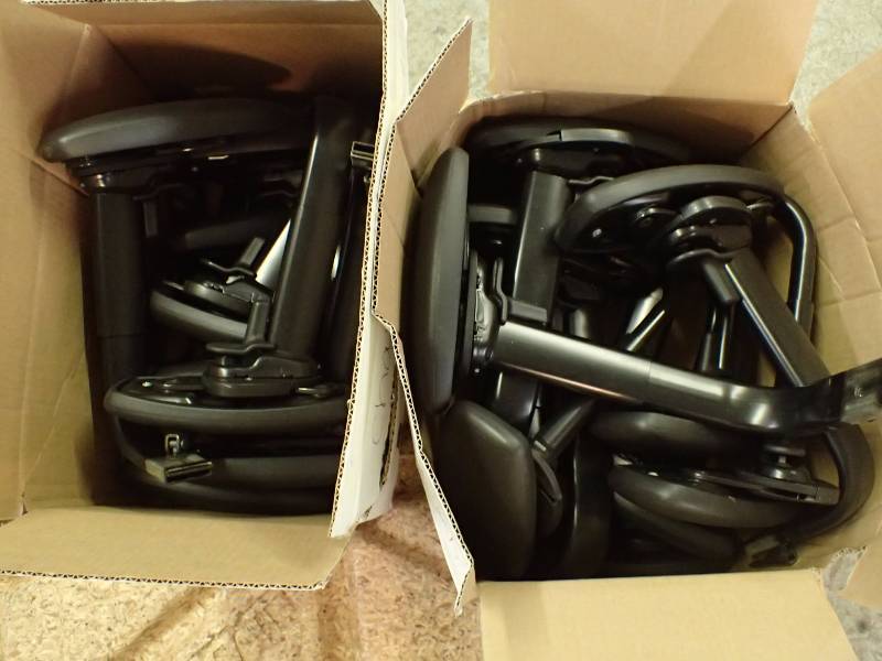 lot 1030 image: (2) Boxes of Office Arm Chair Arms