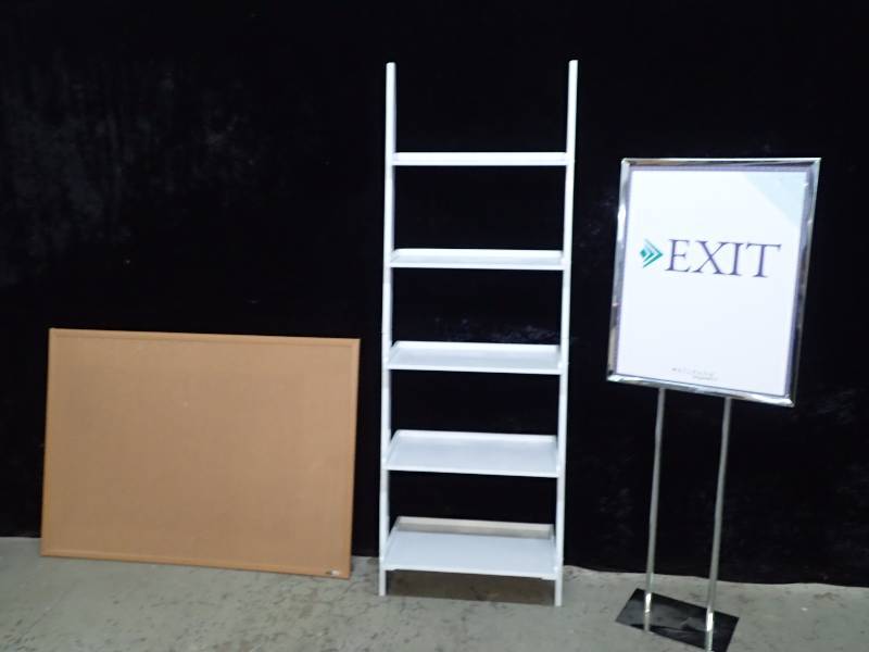 lot 1084 image: Corkboard, Merchandising Display and Standing Sign Holder