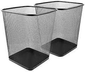 lot 4524 image: Greenco Small Wire Mesh Trash Cans (2 COUNT)
