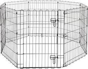 lot 4530 image: Basics Foldable Metal Pet Exercise &amp Playpen&nbsp
