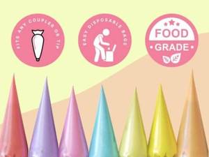 lot 35508 image: DERMES DISPOSABLE PASTRY BAGS 50 pc
