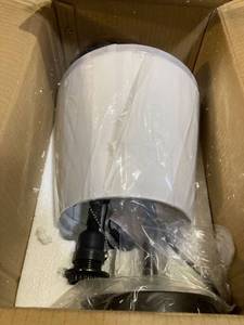 lot 35520 image: MEDIUM SIZE TABLE LAMP BLACK BASE WHITE SHADE