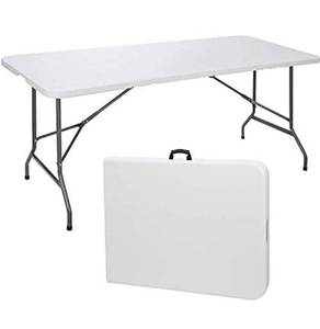 lot 35531 image: COZY BOX 6 ft PORTABLE FOLDING TABLE HEAVY DUTY