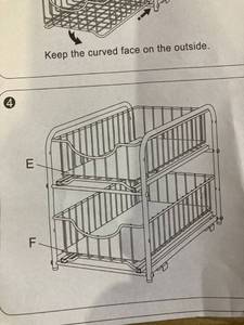 lot 35556 image: 2 TIER SLIDING BASKET ORGANIZER