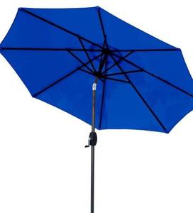 lot 35559 image: 9IN CRANK AND TILT UMBRELLA BLUE