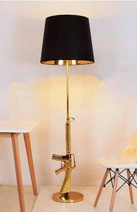 lot 35562 image: GOLD PLATED AK47 FLOOR LAMP
