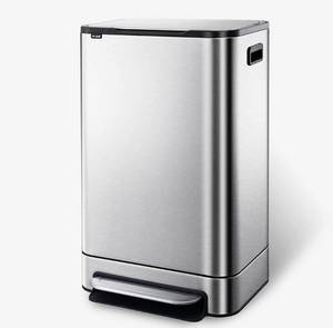 lot 35596 image: Elpheco Stainless Steel Pedal Trash Can 13.2 Gallon Item 7116