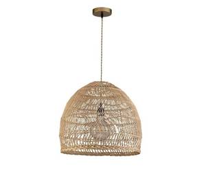 lot 35599 image: ELE Light and Decor ELE0060720D46 Aura Collection ELE-0060720D46 1-Light Brown Pendant Design Pendant Light