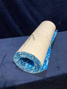 lot 35645 image: STICKY BACK BLUE CAMOUFLAGE SOFT RUBBER MAT