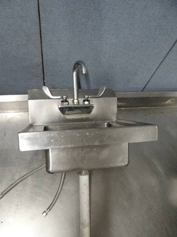 lot 2289 image: Stainless Wall Mounted Hand Sink