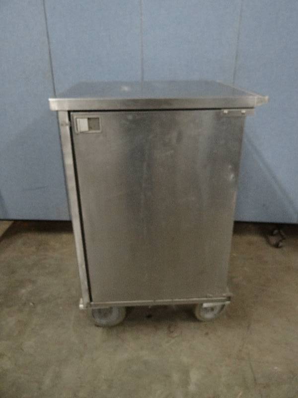 lot 2330 image: Carter Hoffman All Stainless Full Size Sheet Pan Holding Cabinet on Casters