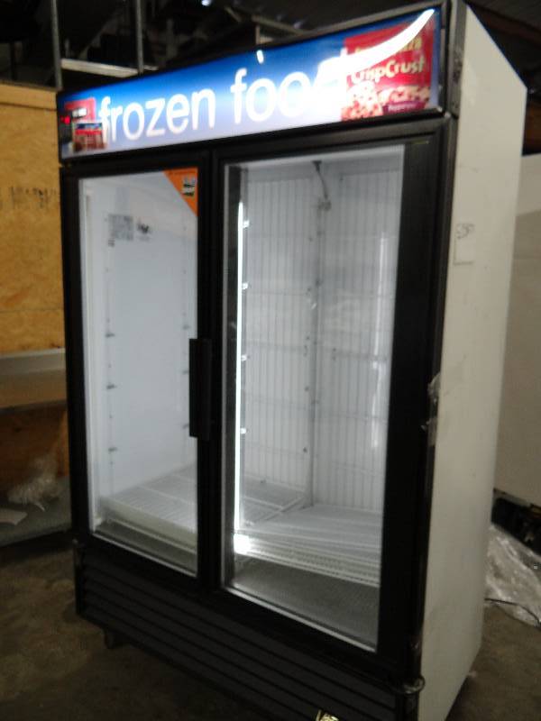 lot 2346 image: True 2 Door Glass Front Display Freezer