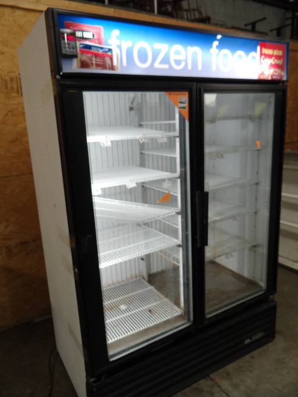 lot 2348 image: True 2 Door Glass Front Display Freezer