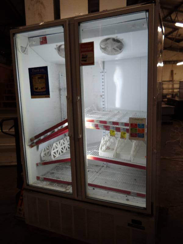 lot 2349 image: True 2 Door Glass Front Display Freezer