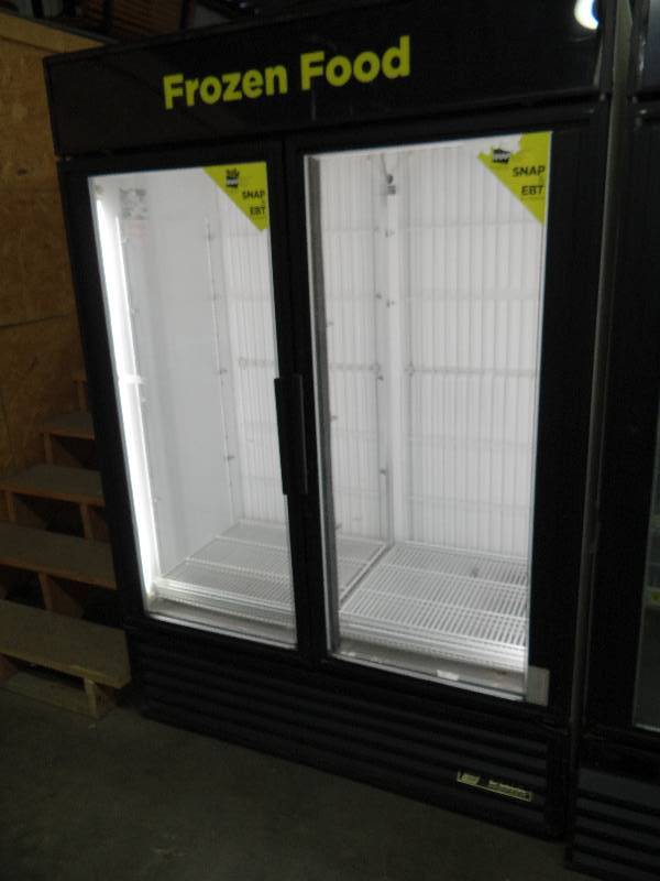lot 2354 image: True 2 Door Glass Front Display Freezer
