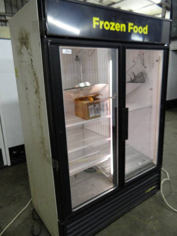 lot 2355 image: True 2 Door Glass Front Display Freezer