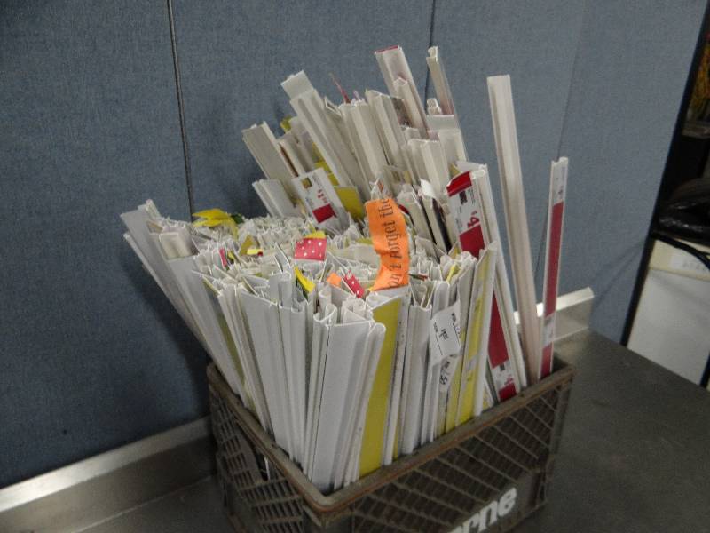lot 2368 image: Large Assorted Lot of Rack Slip Labels