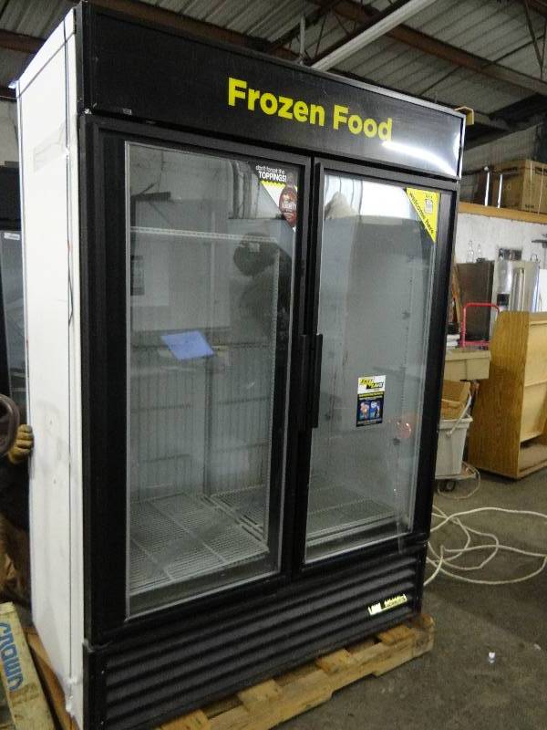 lot 2381 image: True 2 Door Glass Front Display Freezer