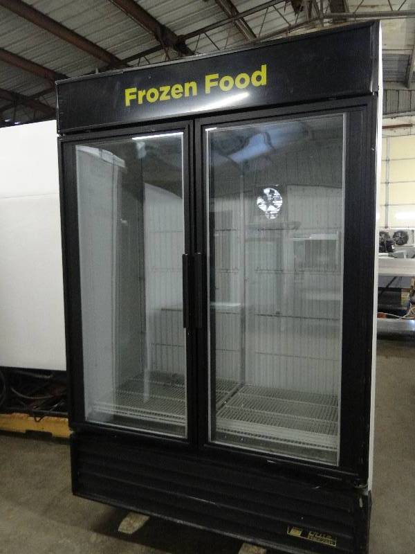 lot 2383 image: True 2 Door Glass Front Display Freezer