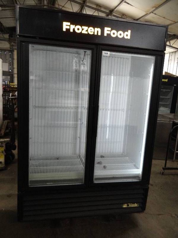 lot 2389 image: True 2 Door Glass Front Display Cooler