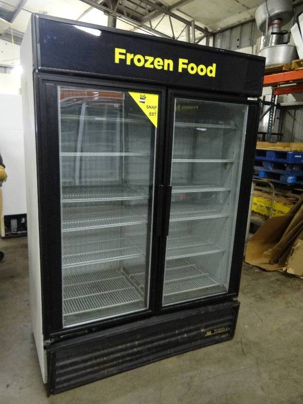 lot 2394 image: True 2 Door Glass Front Display Cooler