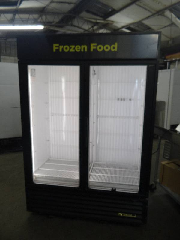 lot 2397 image: True 2 Door Glass Front Display Freezer