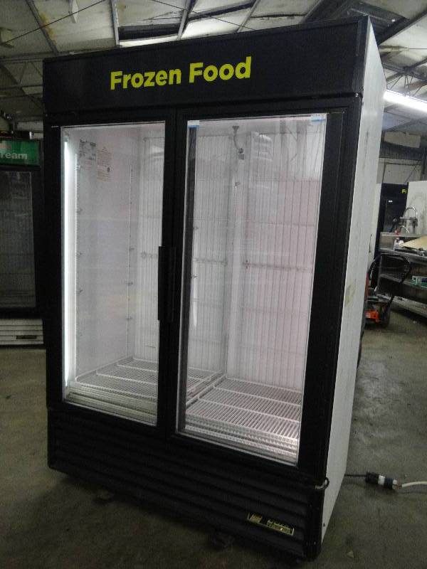 lot 2398 image: True 2 Door Glass Front Display Freezer