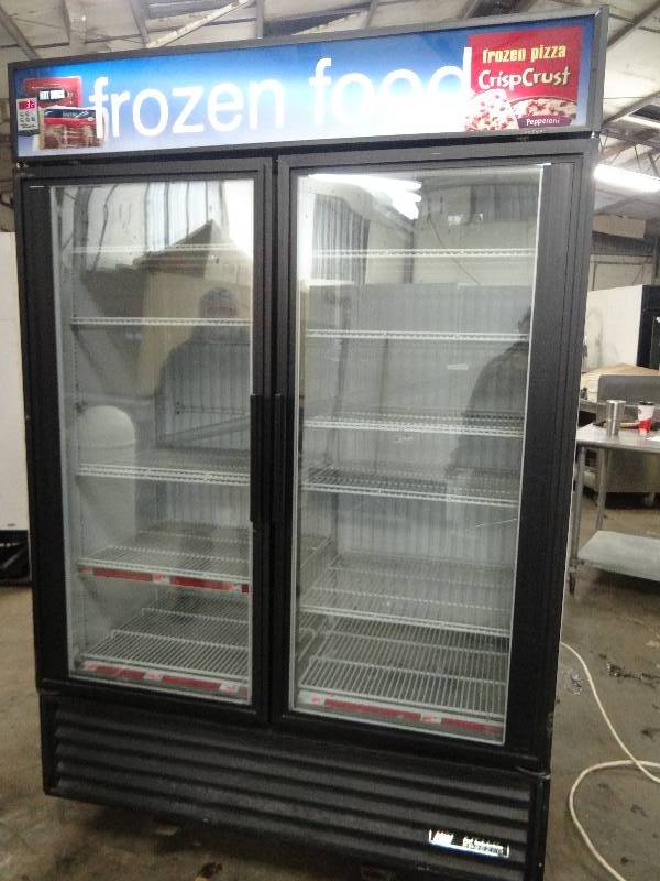 lot 2399 image: True 2 Door Glass Front Display Freezer