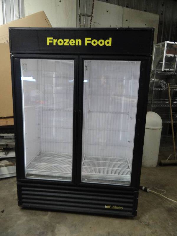 lot 2401 image: True 2 Door Glass Front Display Freezer