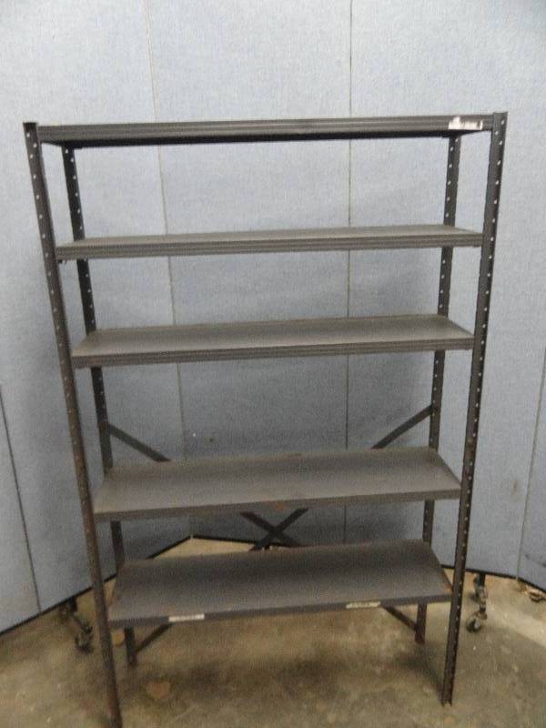 lot 2431 image: (5) Tier Light Duty Metal Storage Shelf