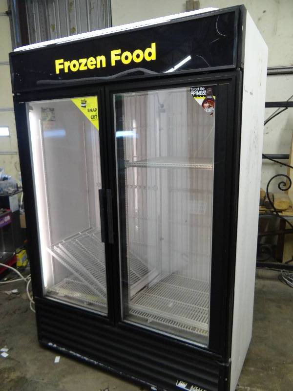 lot 2459 image: True 2 Door Glass Front Display Cooler
