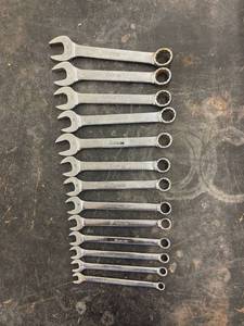 lot 4353 image: snap on short metric wrenches 6-18