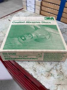 lot 4526 image: 8 inch stikit 80 grit disks
