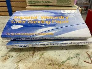 lot 4528 image: 2 sleeves ultra fine color sanding sheets