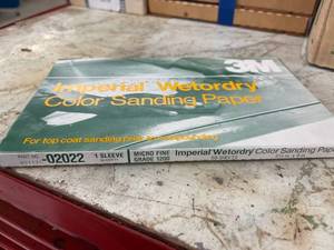 lot 4529 image: ultra fine (1200 grit) wet or dry color sanding paper