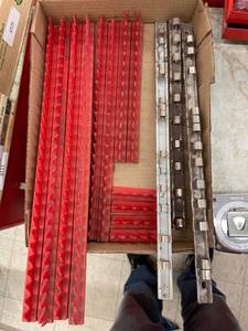 lot 4547 image: snap on drawer organizers and 3 socket rails