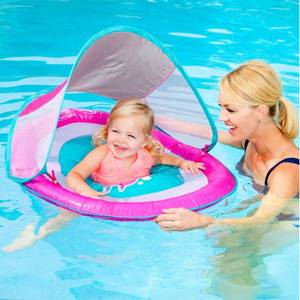 lot 41914 image: SwimWays Infant Baby Spring Float - Pink Flower